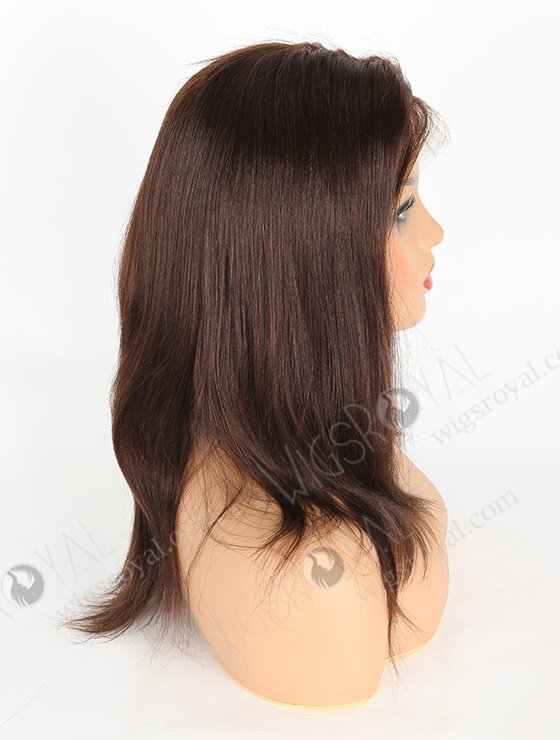 High Quality Full Lace Wigs Human Hair 14" Yaki 2/4# evenly blended FLW-01163-7046
