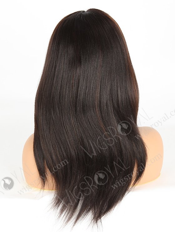 Yaki Full Lace Wigs Human Hair 14" With Baby Hair 1b/4# Highlights FLW-01160-7038
