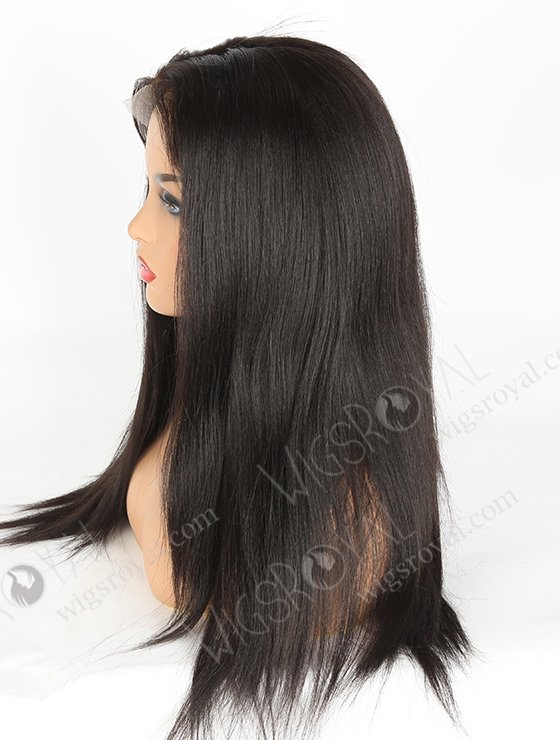 In Stock Indian Remy Hair 18" Yaki 1b# Color Full Lace Wig FLW-01416-7285