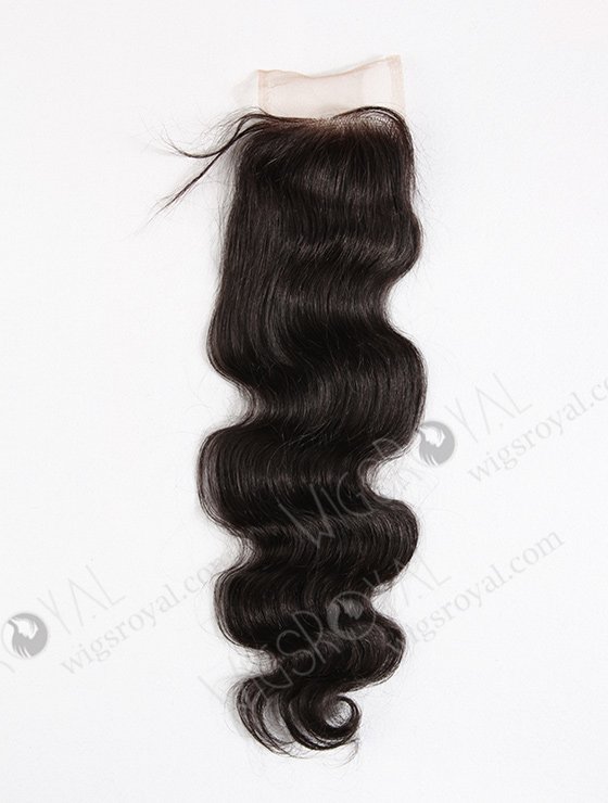 In Stock Indian Remy Hair 16" Body Wave #1B Color Top Closure STC-66-7371