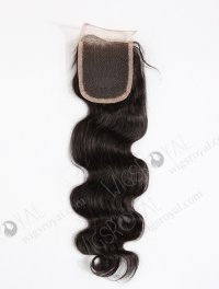 In Stock Indian Remy Hair 16" Body Wave #1B Color Top Closure STC-66