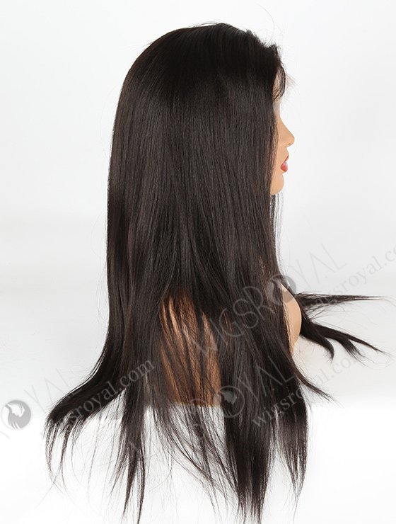 In Stock Indian Remy Hair 20" Yaki 1b# Color Full Lace Wig FLW-01597-7454