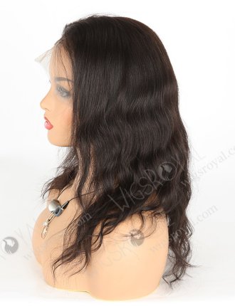 In Stock Indian Remy Hair 12" Natural Straight Natural Color Full Lace Wig FLW-01006