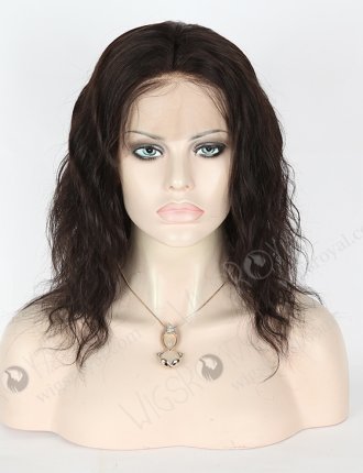 In Stock Indian Remy Hair 12" Natural Wave Natural Color Full Lace Wig FLW-01746