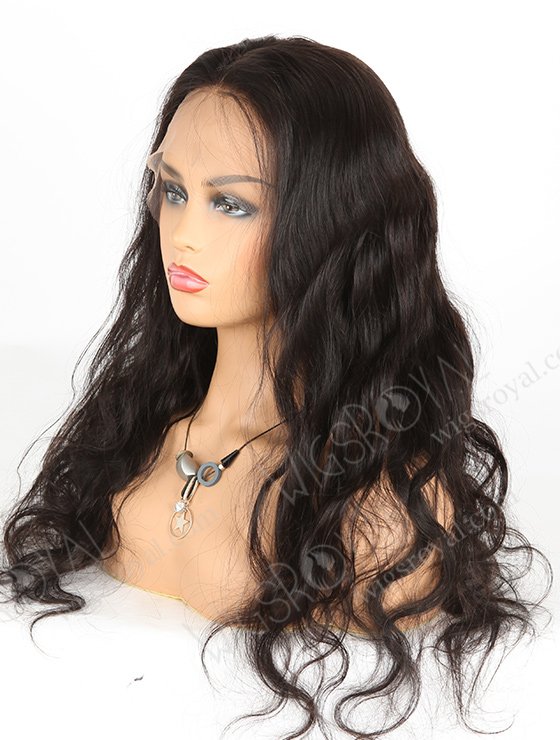 In Stock Indian Remy Hair 22" Body Wave Natural Color Full Lace Wig FLW-01631-7509
