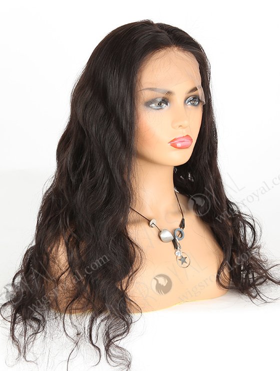 In Stock Indian Remy Hair 22" Body Wave Natural Color Full Lace Wig FLW-01631-7512