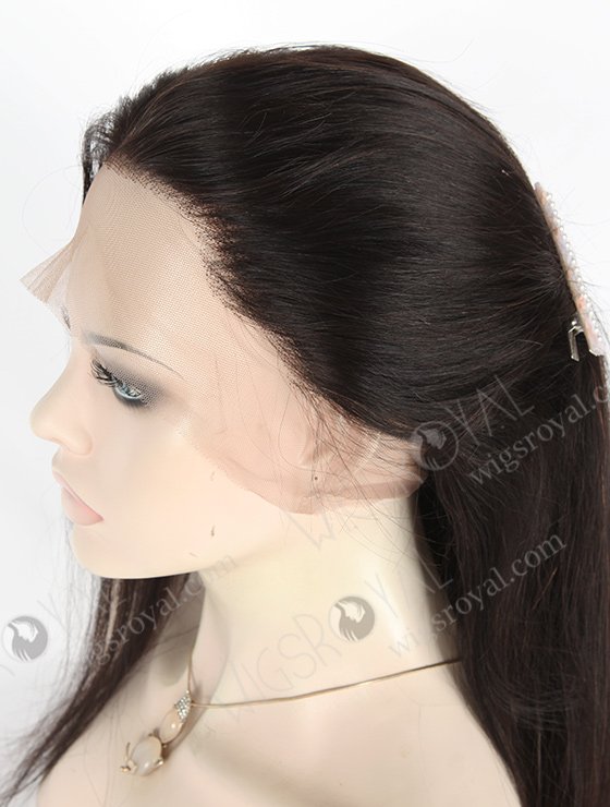 In Stock Indian Remy Hair 18" Straight Natural Color Full Lace Wig FLW-01354-7163