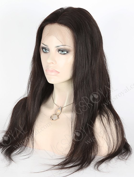 In Stock Indian Remy Hair 20" Straight Natural Color Full Lace Wig FLW-01555-7368