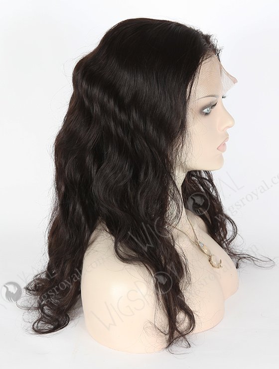 In Stock Indian Remy Hair 18" Body Wave Natural Color Full Lace Wig FLW-01363-7233