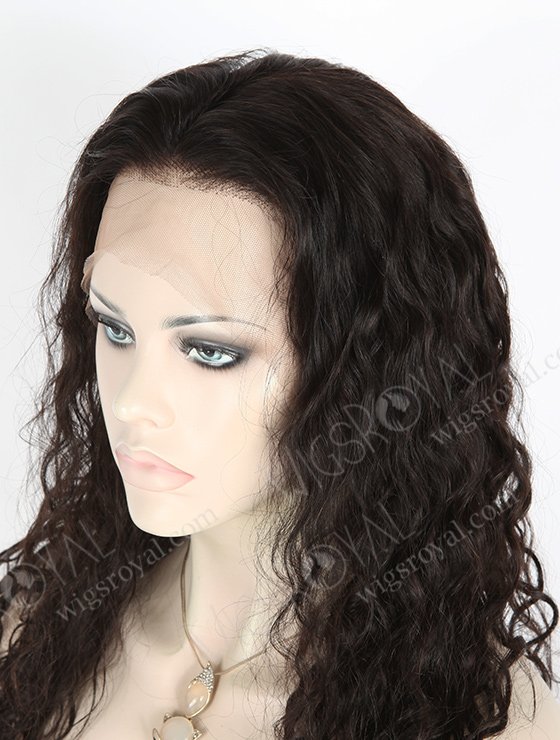 In Stock Indian Remy Hair 18" Very Wavy 25mm Natural Color Full Lace Wig FLW-01364-7248