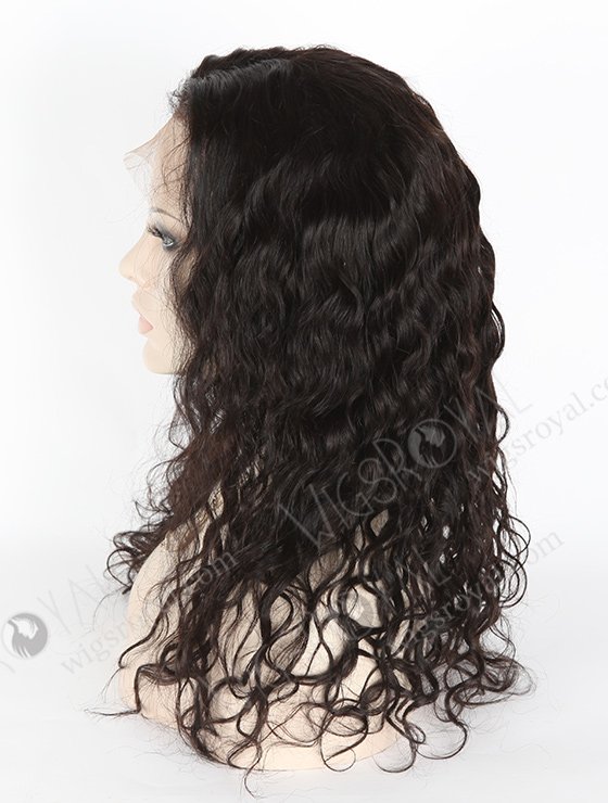 In Stock Indian Remy Hair 18" Very Wavy 25mm Natural Color Full Lace Wig FLW-01364-7251