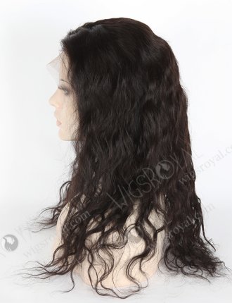 Indian Remy Hair 18" Natural Wavy Full Lace Human Hair Wig Natural Color FLW-01362