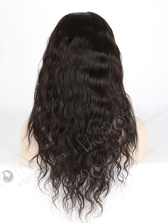 Indian Remy Hair 18" Natural Wavy Full Lace Human Hair Wig Natural Color FLW-01362-7189