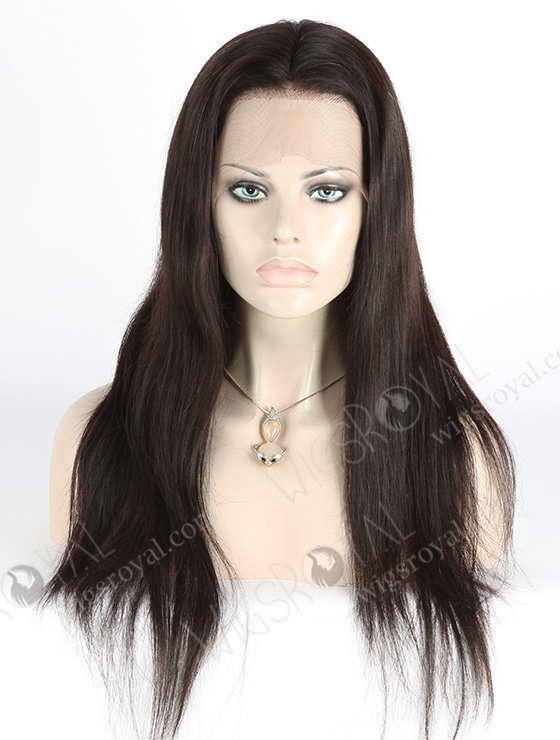 In Stock Indian Remy Hair 20" Straight Natural Color Full Lace Wig FLW-01550-7341