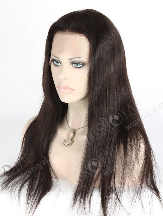 In Stock Indian Remy Hair 20" Straight Natural Color Full Lace Wig FLW-01550-7342