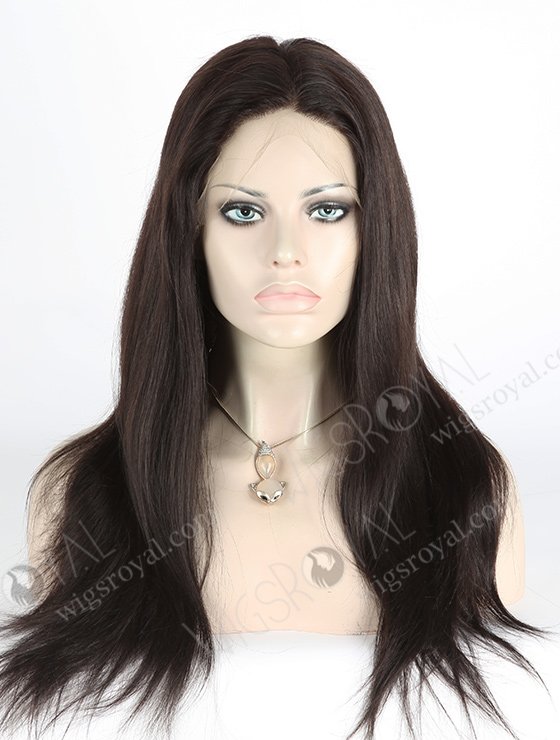 In Stock Indian Remy Hair 18" Straight 1b# Color Full Lace Wig FLW-01414