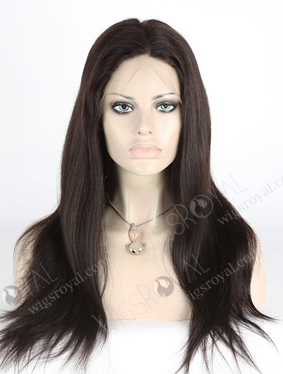 In Stock Indian Remy Hair 18" Straight 1b# Color Full Lace Wig FLW-01414-7274