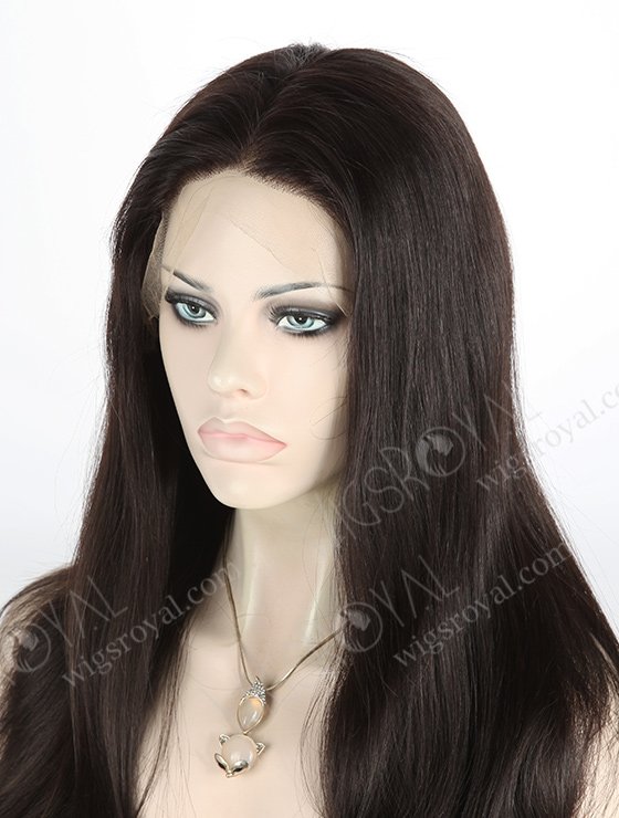 In Stock Indian Remy Hair 18" Straight 1b# Color Full Lace Wig FLW-01414-7277
