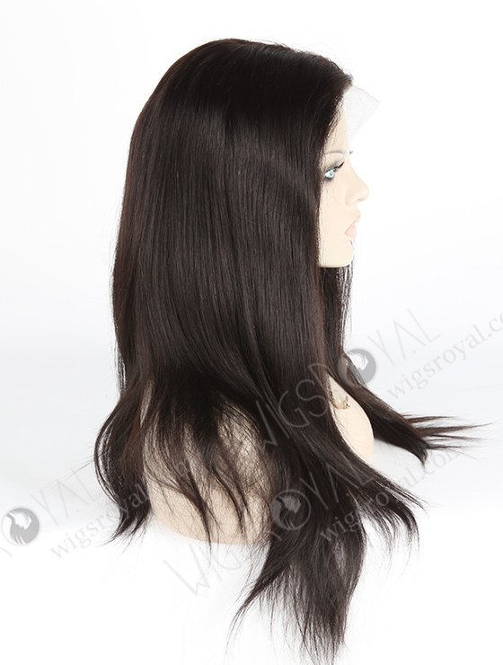 In Stock Indian Remy Hair 18" Straight 1b# Color Full Lace Wig FLW-01414-7276