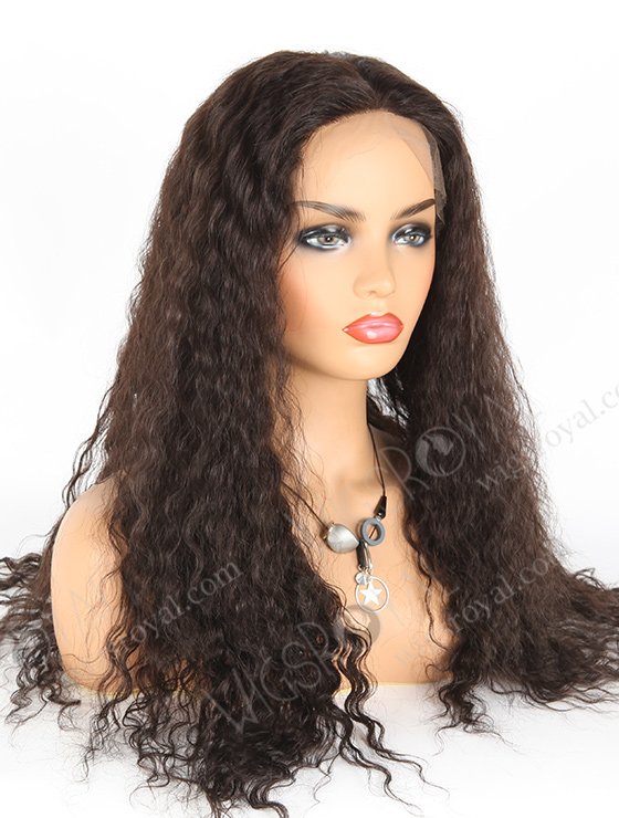 In Stock Indian Remy Hair 20" Spanish Wave 1b# Color Full Lace Wig FLW-01601-7479