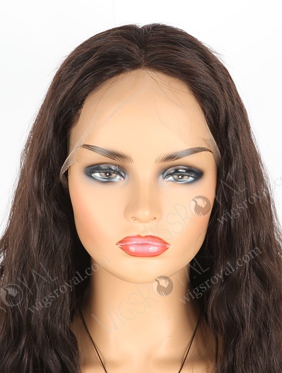In Stock Indian Remy Hair 20" Natural Wave 1b# Color Full Lace Wig FLW-01598-7459