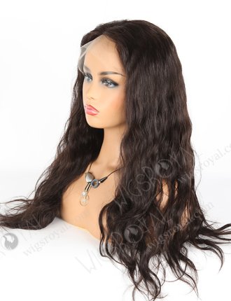 In Stock Indian Remy Hair 20" Natural Wave 1b# Color Full Lace Wig FLW-01598