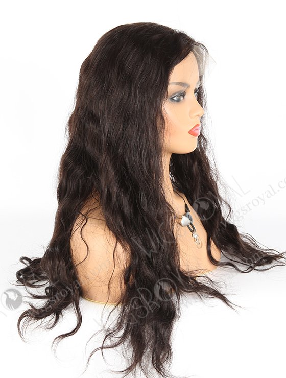 In Stock Indian Remy Hair 20" Natural Wave 1b# Color Full Lace Wig FLW-01598-7461