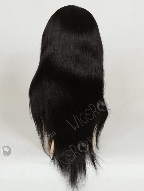 In Stock Indian Remy Hair 18" Yaki 1/1b# Evenly Blended Color Full Lace Wig FLW-01404-7270