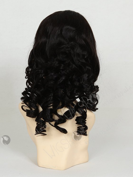 Loose Curly Wigs 16" Big Curl 1b# Color Corkscrew Curl Wig FLW-01251-7118
