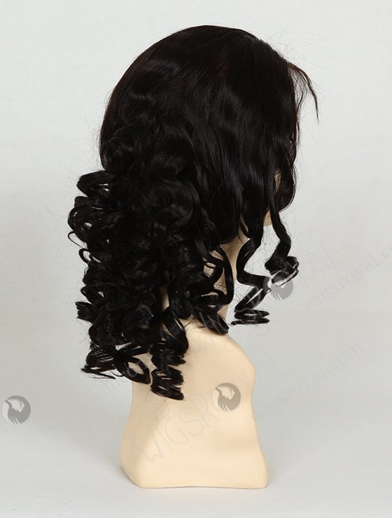 Loose Curly Wigs 16" Big Curl 1b# Color Corkscrew Curl Wig FLW-01251-7116
