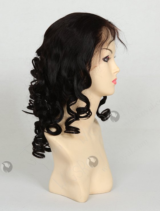 Loose Curly Wigs 16" Big Curl 1b# Color Corkscrew Curl Wig FLW-01251-7117