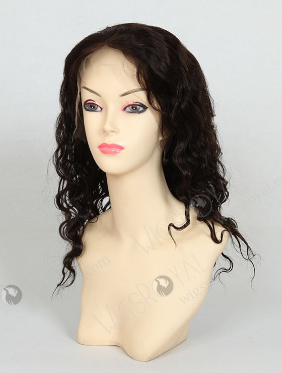 16" Indian Remy Hair Loose Deep Body Wave Wig 2# Color FLW-01273-7130