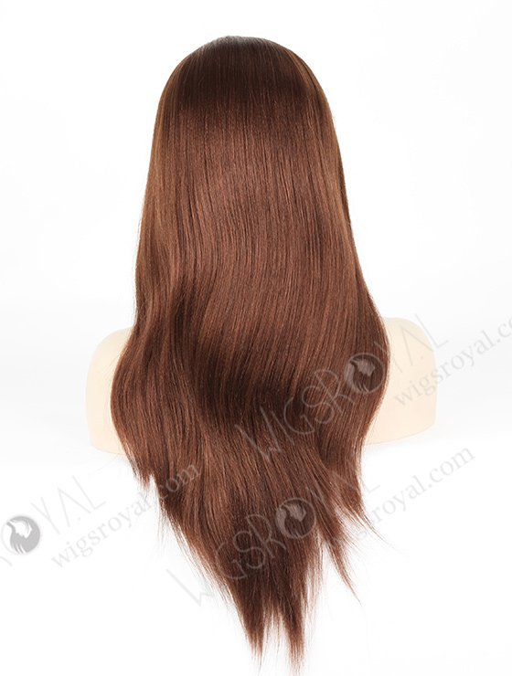 In Stock Indian Remy Hair 18" Yaki 4# Color Full Lace Wig FLW-01449-7319