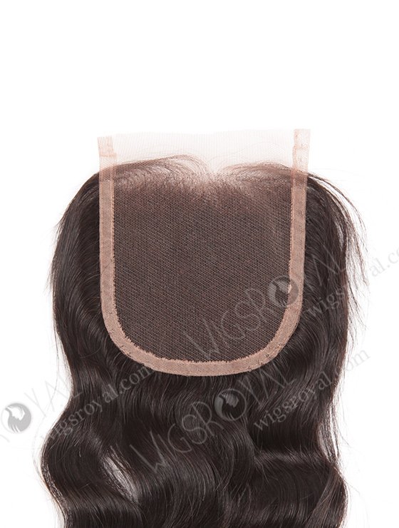 In Stock Indian Remy Hair 12" Natural Wave Natural Color Top Closure STC-01-7194