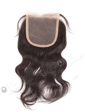 In Stock Indian Remy Hair 10" Natural Wave Natural Color Top Closure STC-39