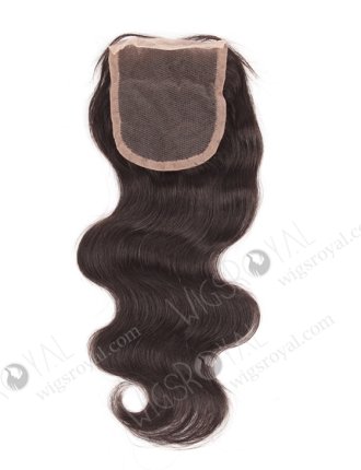 In Stock Indian Remy Hair 12" Body Wave Natural Color Top Closure STC-236