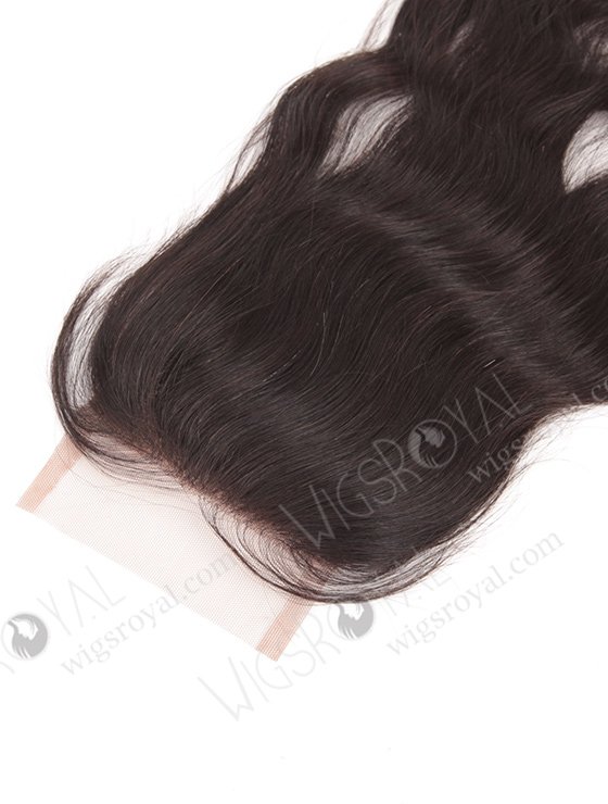 In Stock Indian Remy Hair 16" Natural Wave Natural Color Top Closure STC-03-7207