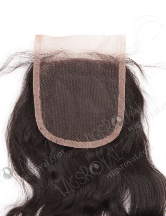 In Stock Indian Remy Hair 14" Natural Wave Natural Color Top Closure STC-02
