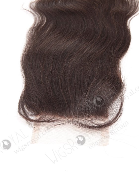 In Stock Indian Remy Hair 10" Natural Straight Natural Color Top Closure STC-109-7608