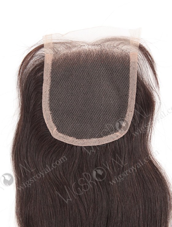 In Stock Indian Remy Hair 10" Natural Straight Natural Color Top Closure STC-109-7607
