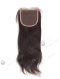 In Stock Indian Remy Hair 12" Natural Straight Natural Color Top Closure STC-100