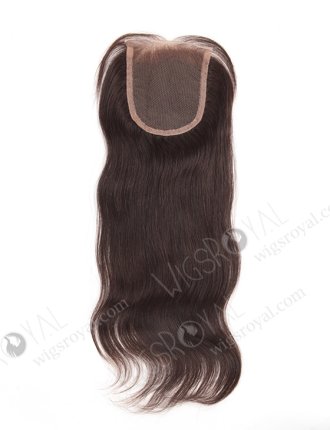 In Stock Indian Remy Hair 14" Natural Straight Natural Color Top Closure STC-101
