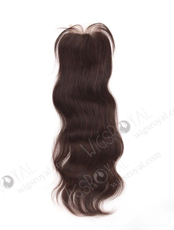 In Stock Indian Remy Hair 16" Natural Straight Natural Color Top Closure STC-63-7625
