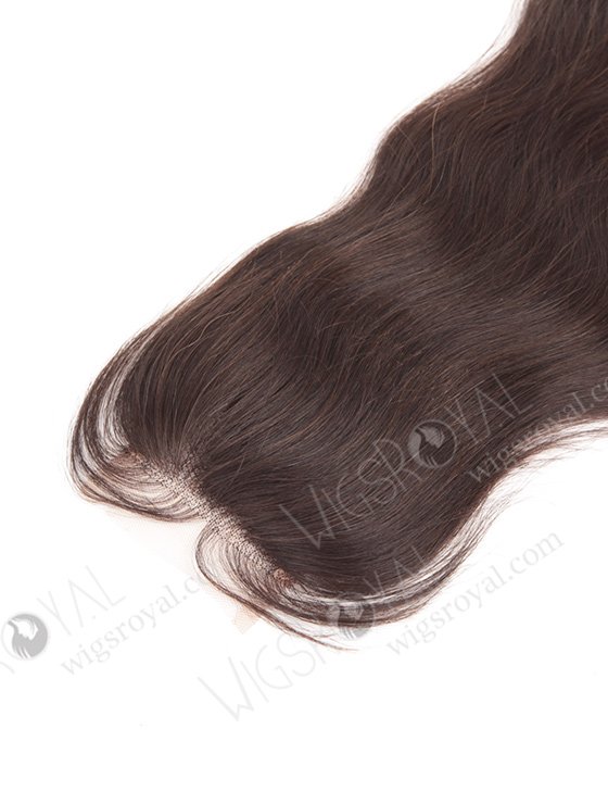 In Stock Indian Remy Hair 16" Natural Straight Natural Color Top Closure STC-63-7627