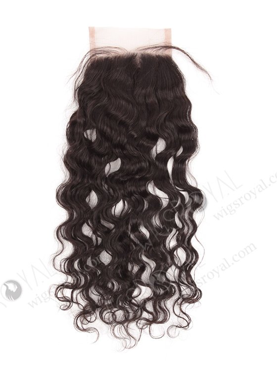 In Stock Indian Remy Hair 14" Natural Curly Natural Color Top Closure STC-274-7539