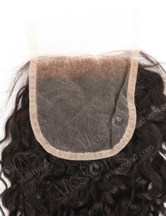 In Stock Indian Remy Hair 20" Tight Curl Natural Color Top Closure STC-396