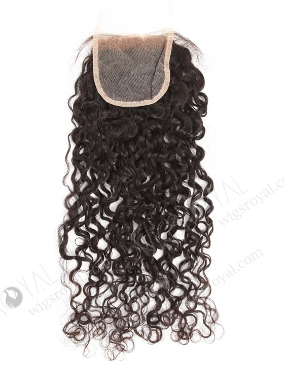 In Stock Indian Remy Hair 20" Tight Curl Natural Color Top Closure STC-396-7601