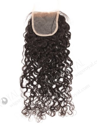 In Stock Indian Remy Hair 20" Tight Curl Natural Color Top Closure STC-396