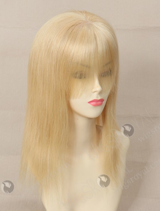 Blond Human Hair Wig with Bangs WR-GL-028-7802