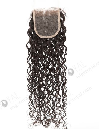 In Stock Indian Remy Hair 20" Loose Pixie Curl Natural Color Top Closure STC-394